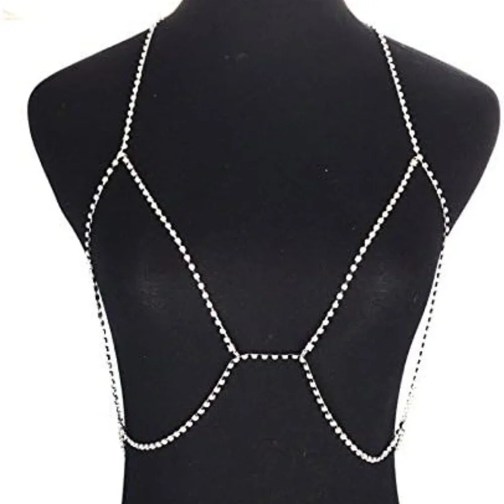 Crystal Rhinestone Bra Harness